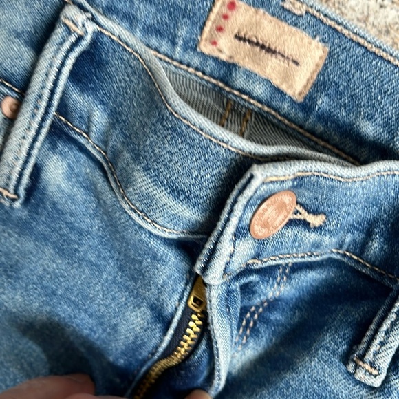 MOTHER The Mid Rise Dazzler Ankle Fray Size 28 NWT - Picture 11 of 15